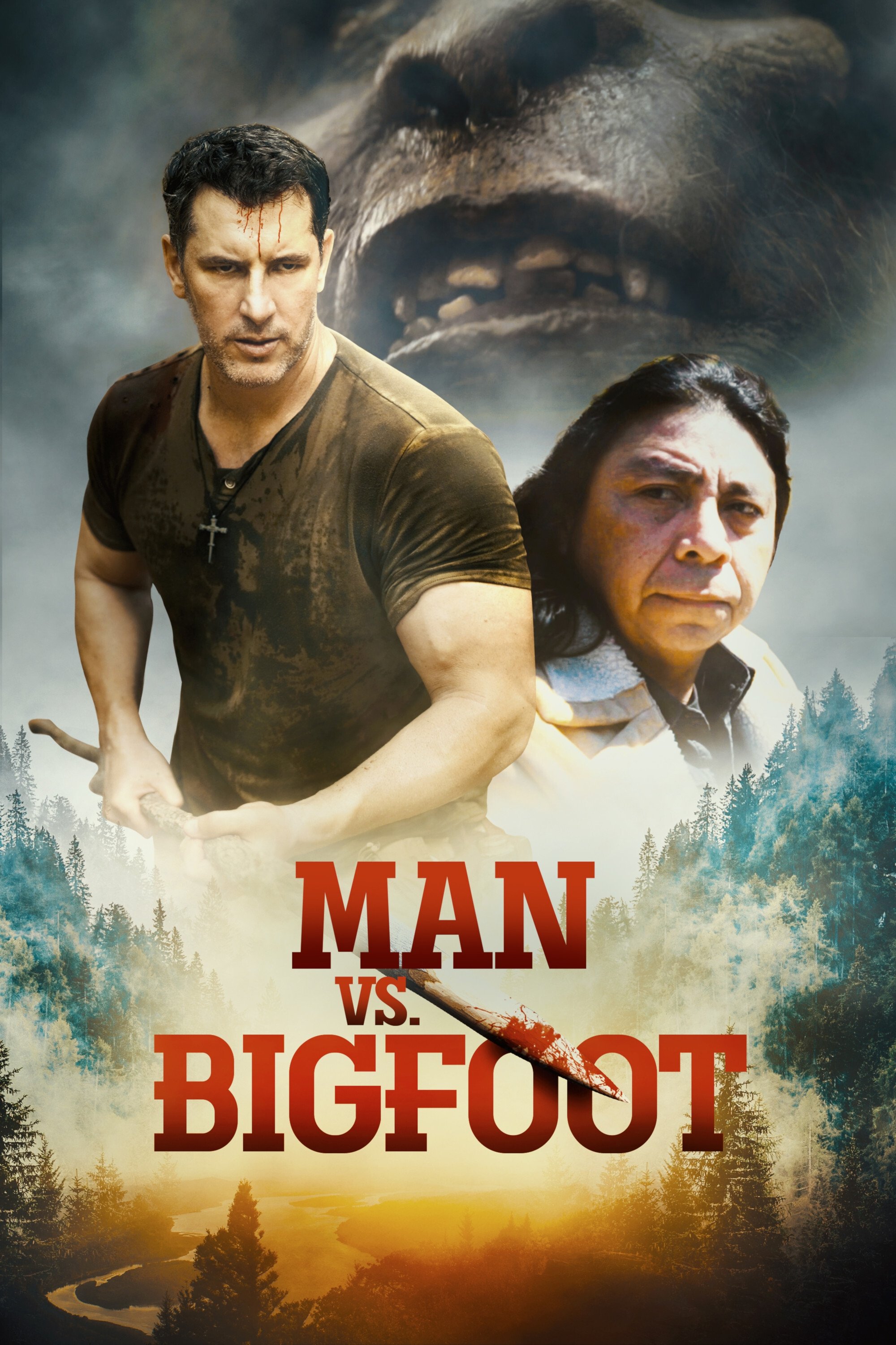 مرد در مقابل Bigfoot