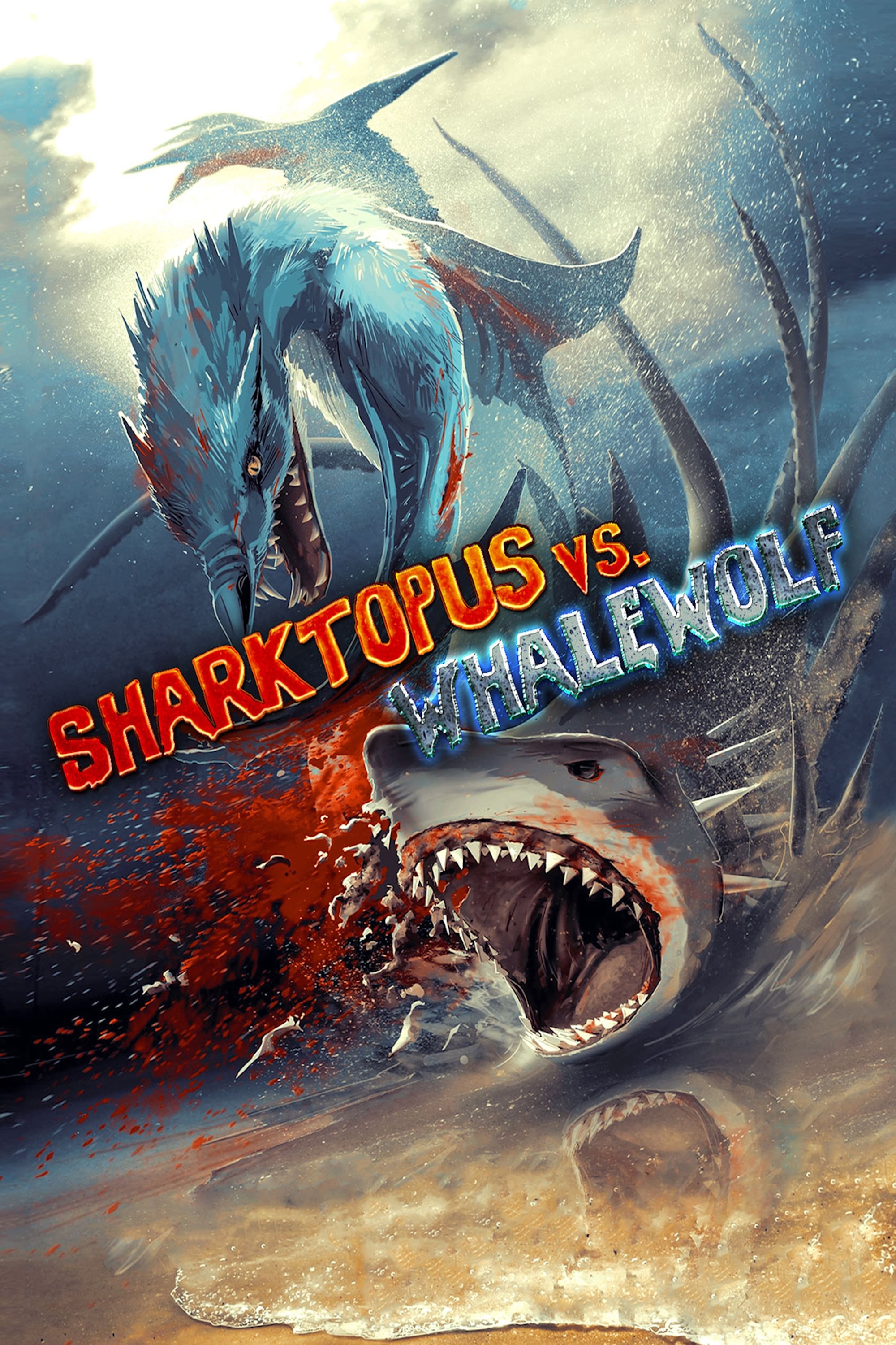 Sharktopus در مقابل Whalewolf