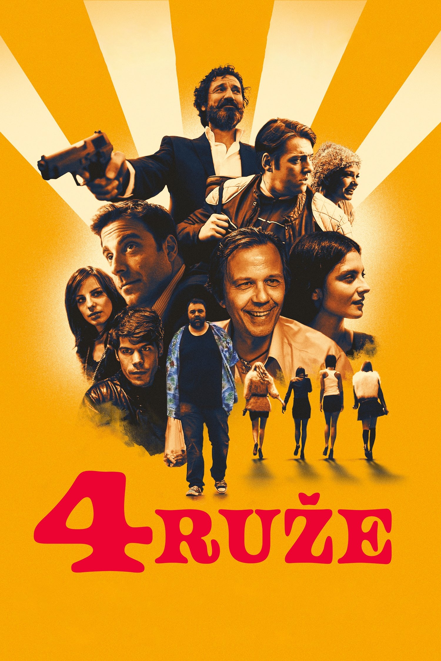 4 گل سرخ